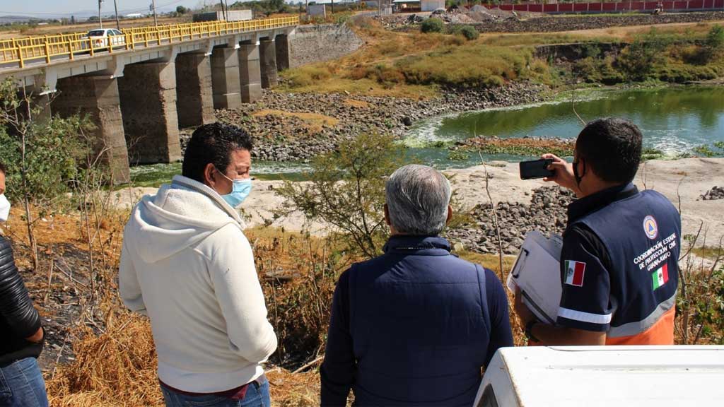 Supervisa Protección Civil los ríos Lerma y Guanajuato para conocer su estado