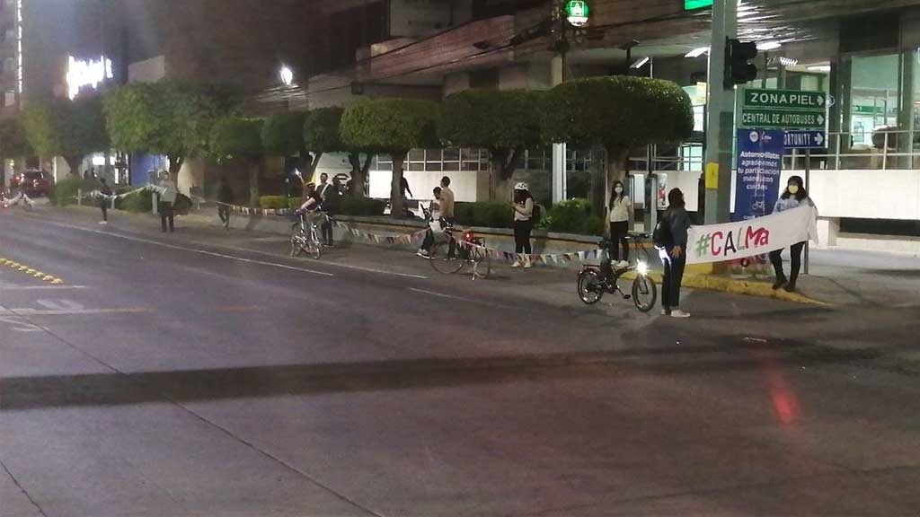 Ciclistas se manifiesta para pedir que la ciclovía emergente sea permanente