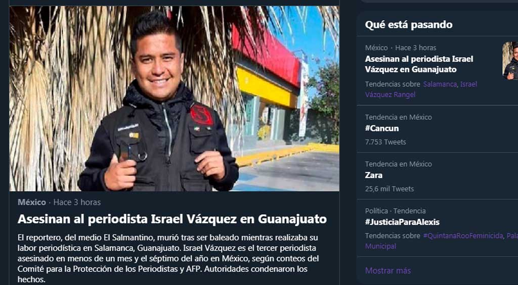 Asesinato de reportero guanajuatense se vuelve tendencia en redes