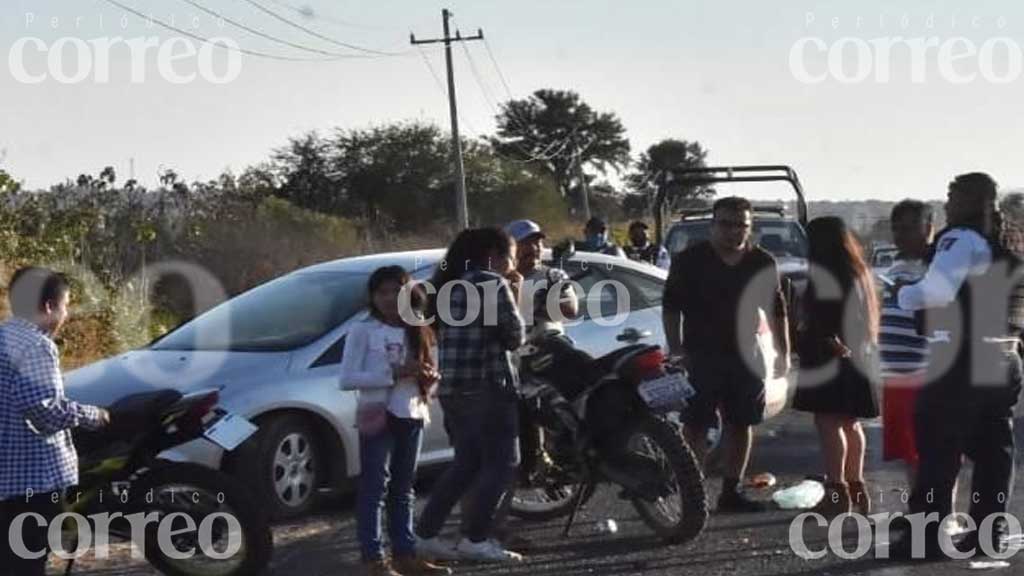 Choque entre motociclistas deja un hombre gravemente herido en Irapuato