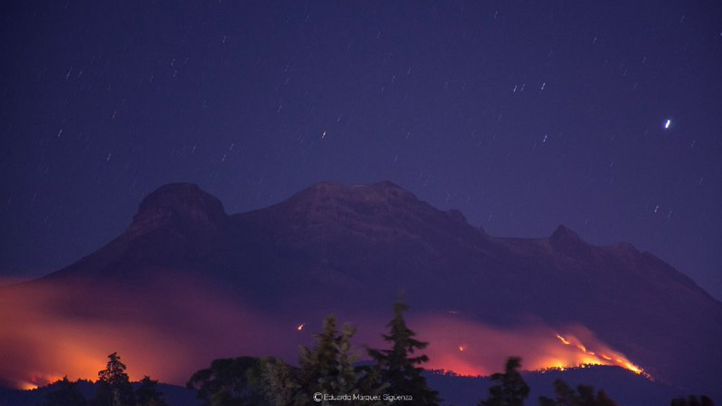 Arde bosque Iztaccíhuatl, una de las áreas naturales más antiguas de México