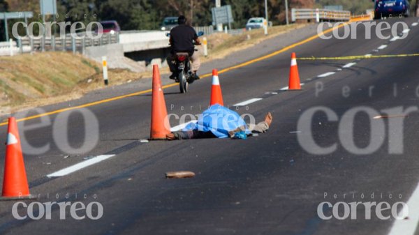 Muere atropellado sobre la carretera Pénjamo- Abasolo