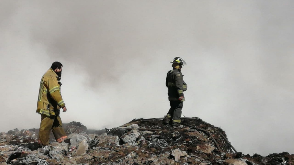 Se incendia el Tiradero Municipal de Purísima del Rincón