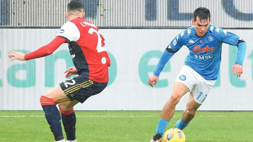 Hirving Lozano abre el año con goles para el Napoli