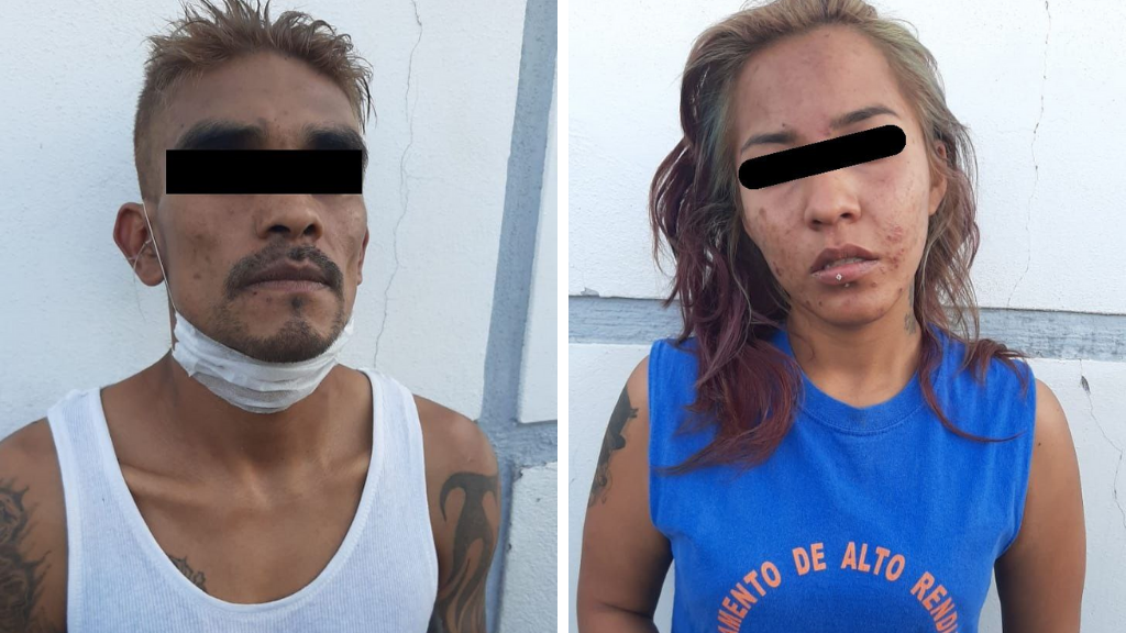 Pareja es detenida cuando trasportaba varias dosis de cristal