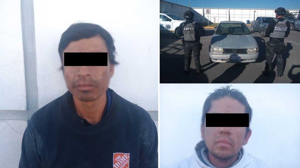 Detienen a dos hombres por intentar robar partes de un vehículo