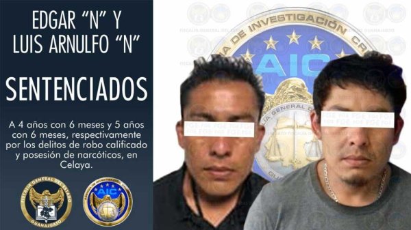 Dan más de cuatro años de prisión a ladrones de Celaya