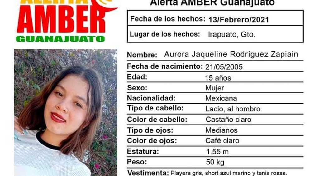 Desaparece otra jovencita irapuatense de tan solo 15 años