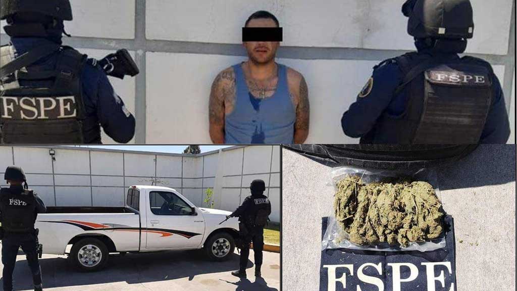 Arrestan a un hombre en Celaya por posesión de más de 400 dosis de marihuana