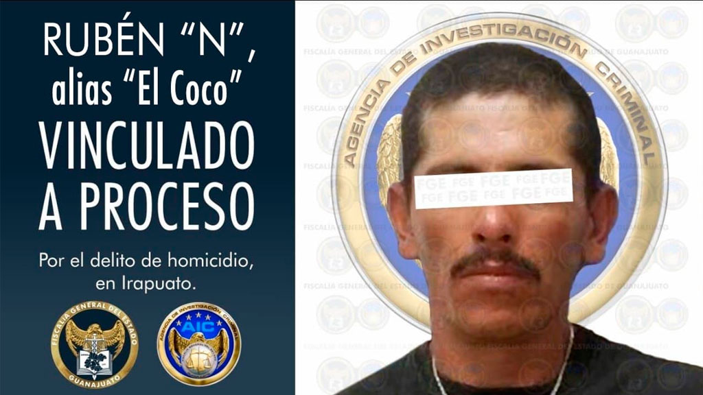 Vinculan a ‘El Coco’ a proceso por asesinar a un taquero en Irapuato