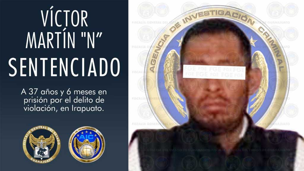 Sentencian a violador de Irapuato a más de 37 años de cárcel