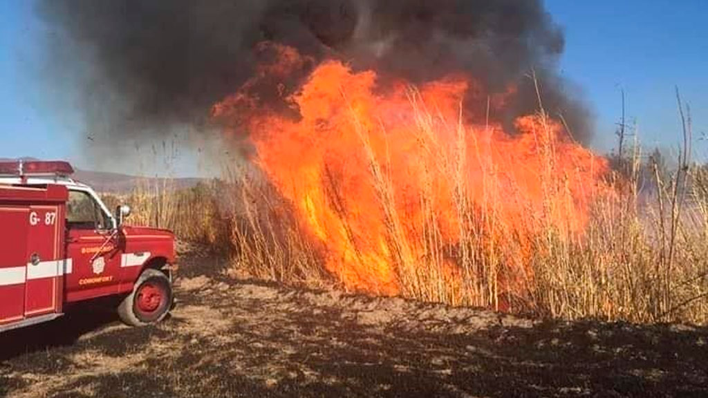 Crecen incendios de pastizal en Comonfort