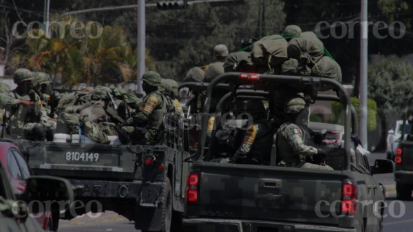 Llega el Ejército a Guanajuato para reforzar la seguridad del Estado