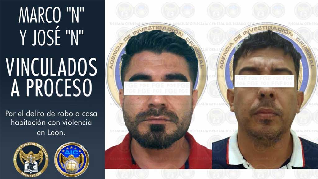 Detiene a dos colombianos por presunto robo violento a una casa en León