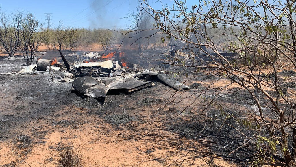 Cae avioneta en Hermosillo, Sonora; hay al menos cuatro muertos