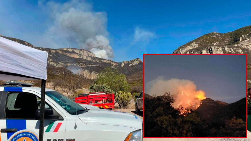 Así se ve desde las alturas el INCENDIO forestal en el cerro del Águila