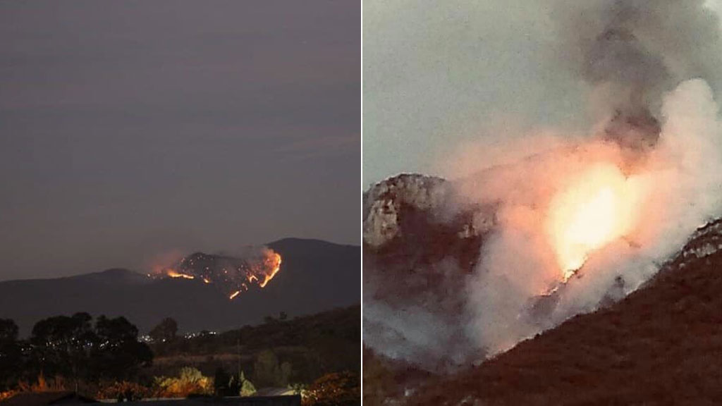 Piden ayuda a iturbidenses para combatir incendio en Cerro del Águila