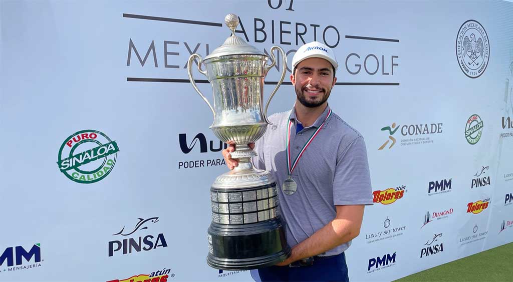 Álvaro Ortiz se impone en el Abierto mexicano de Golf