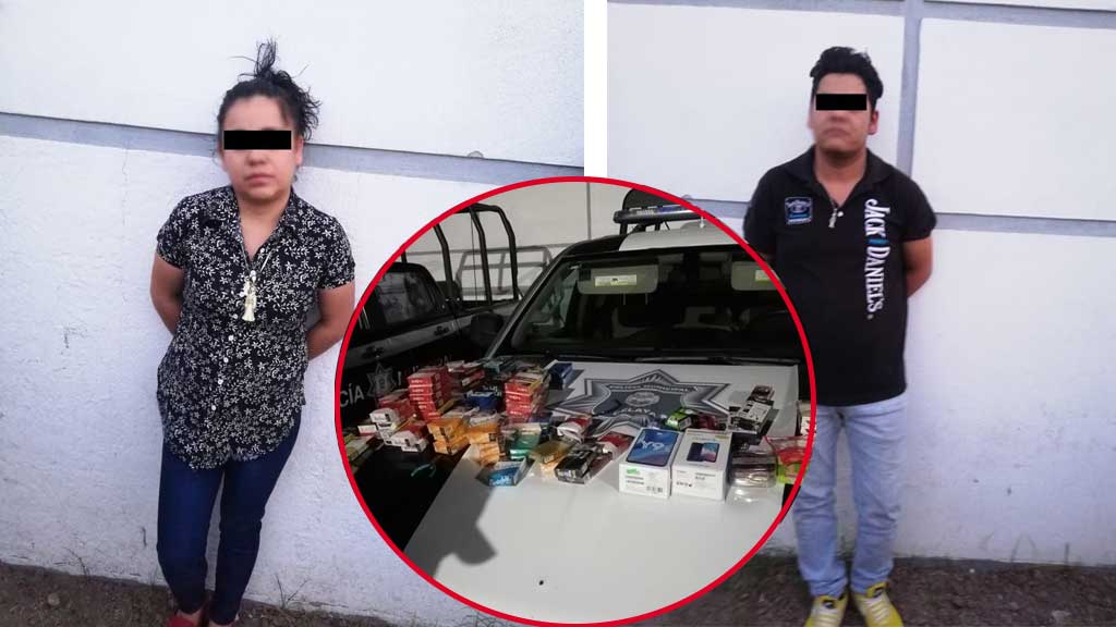 Detienen a ladrones de tiendas en Celaya