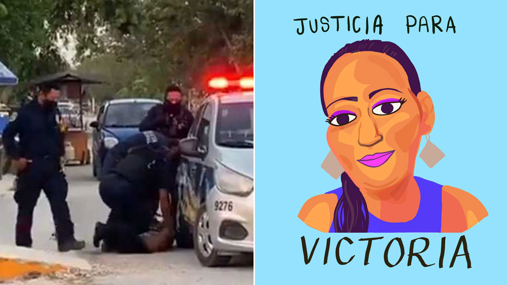 A Victoria, la mujer asesinada por policías de Tulum, le fracturaron la columna