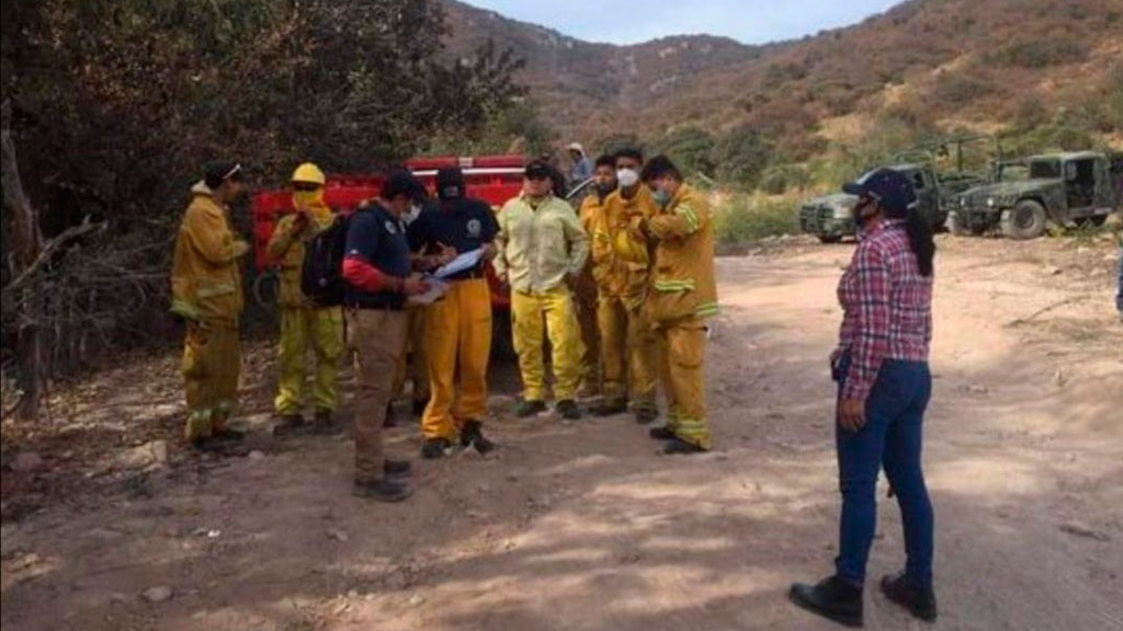 Voluntarios revisan cerro del Águila para evitar nuevos incendios