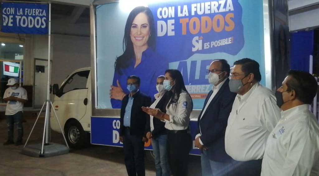 Ale Gutiérrez dio inicio a su campaña desde los primeros minutos de este lunes