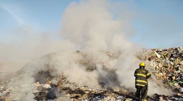 Se incendia OTRA VEZ  el tiradero municipal