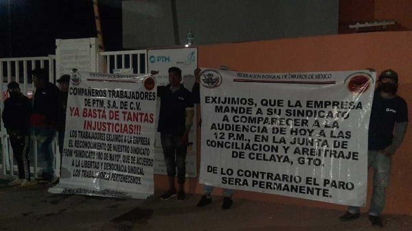 Trabajadores de PTM inician paro de laboral por arbitrariedades