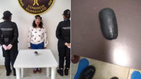 Detienen a mujer por tratar de pasar marihuana al Cereso de la capital