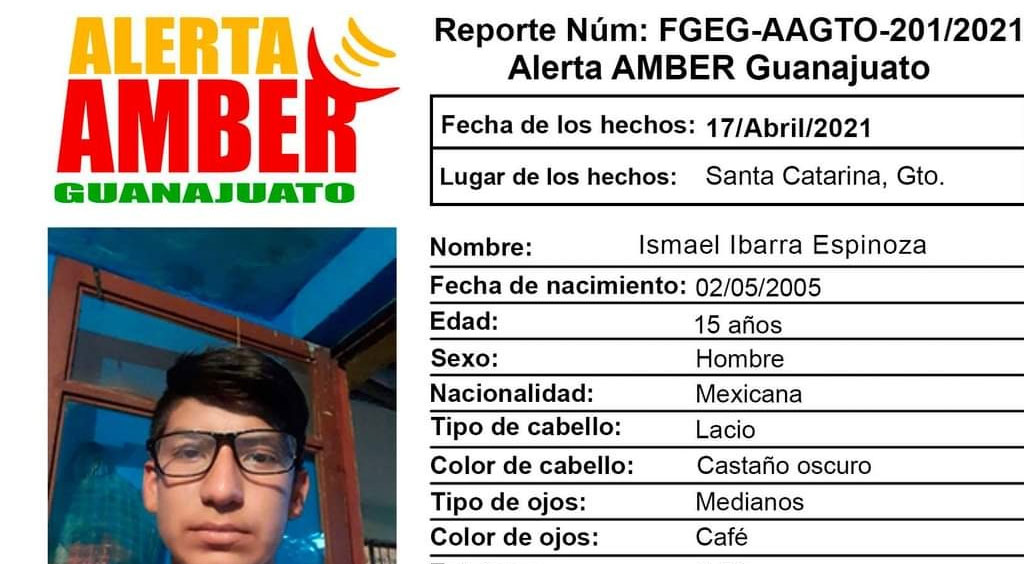 Activan Alerta Amber por Ismael; ya tiene 3 días desaparecido