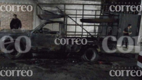 Incendian camioneta en Celaya y genera pánico entre sus habitantes