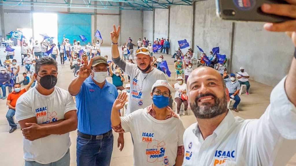 Isaac Piña promete programa de obra pública para generar infraestructura social