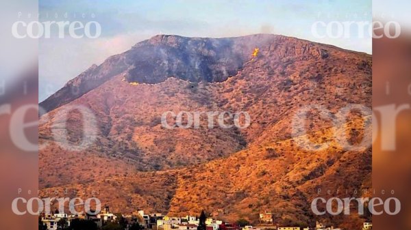 Guanajuato capital: van 40 hectáreas del Cerro de la Sirena consumidas por incendio