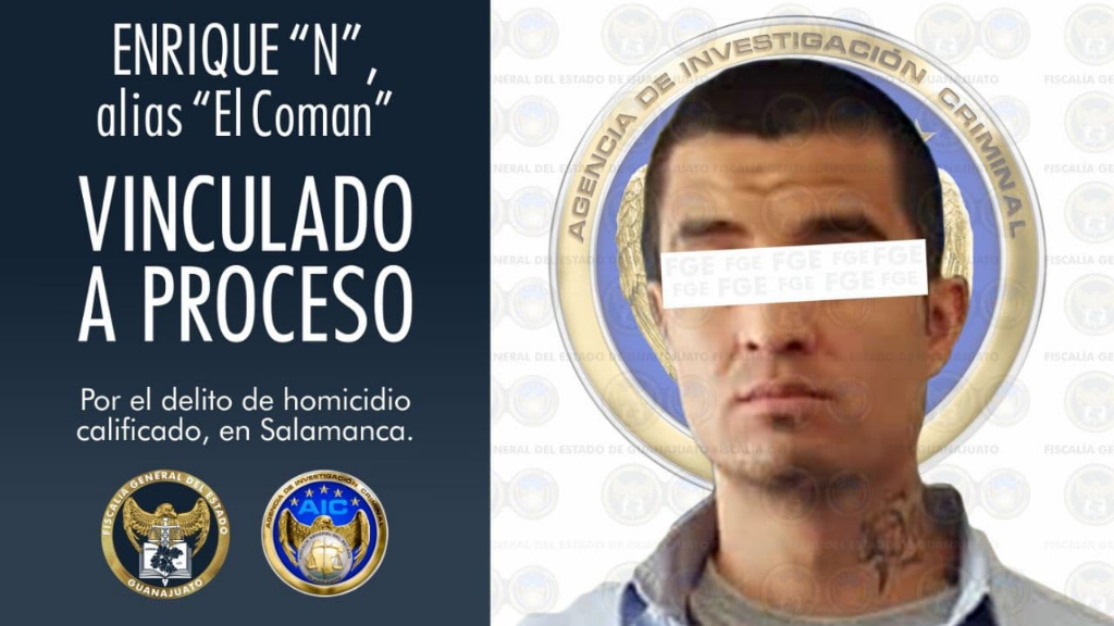 “El Coman”, presunto multihomicida de Salamanca es vinculado a proceso penal