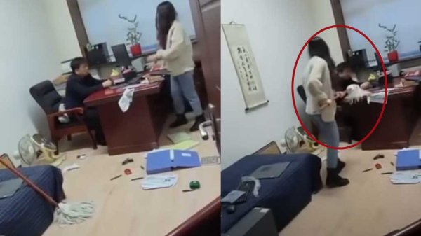 Mujer confronta a su jefe luego de ser acosada; lo golpeó con un trapeador