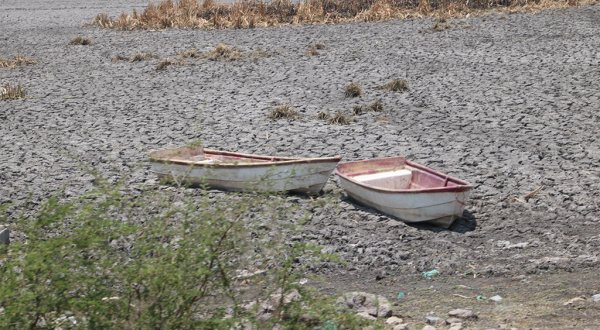 El lago de Cuitzeo se convierte en un desierto por falta de lluvias y deforestación