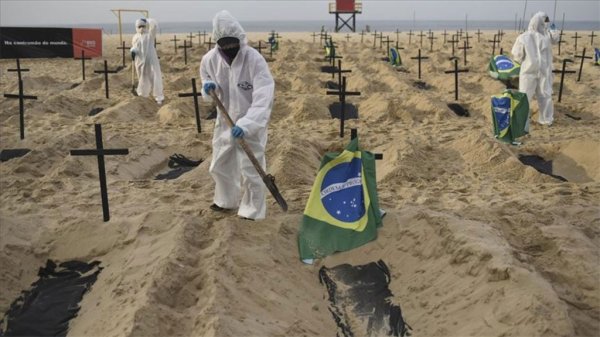 Covid deja más de 400 mil muertos en Brasil