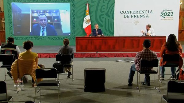 Contagios van a la baja en Guanajuato, señala Daniel Díaz desde Palacio Nacional