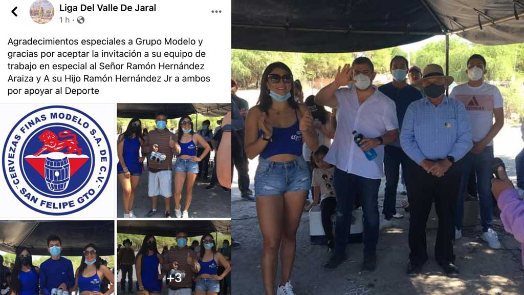 Con edecanes y ‘chelas gratis’ candidato del PAN hace campaña en San Felipe