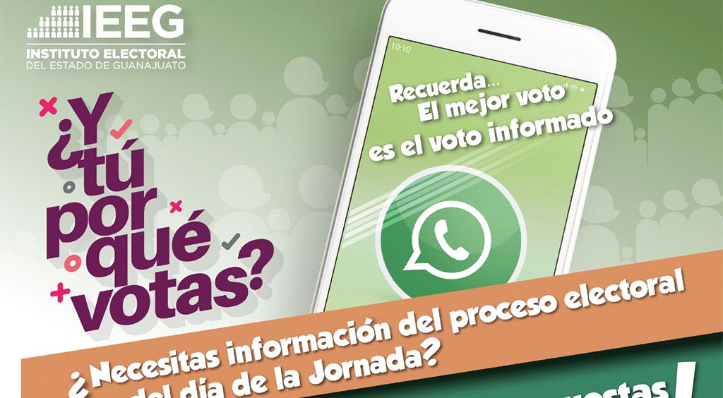 IEEG abre grupo de Whatsapp para resolver dudas sobre el proceso electoral