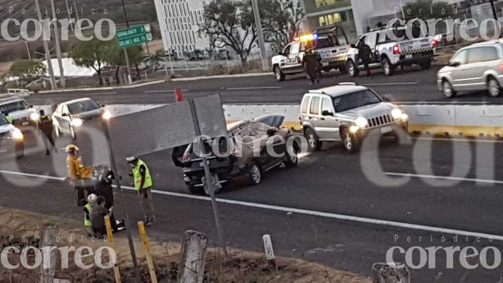 Accidente en la Silao-Guanajuato deja a una persona lesionada y gran congestión vial