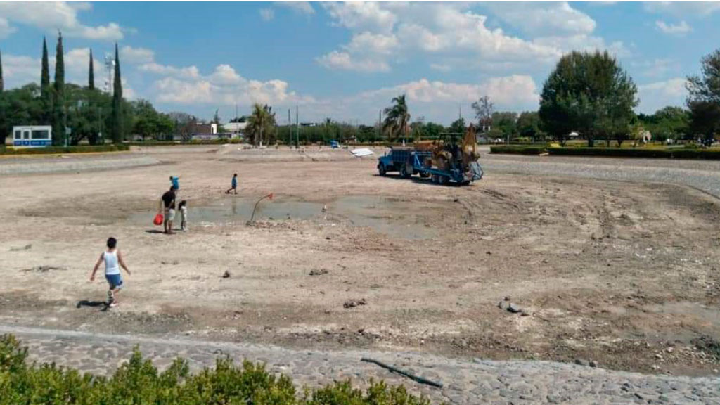 Estaría listo en 40 días el lago del parque Xochipilli en Celaya