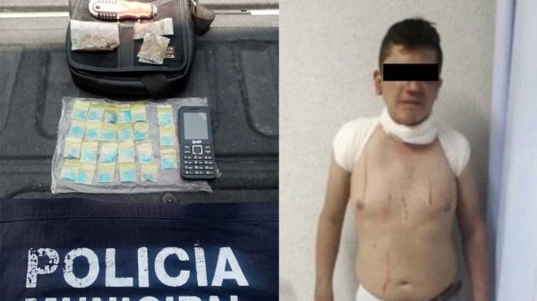 Celaya: Policías detienen a hombre por posesión de droga durante recorrido