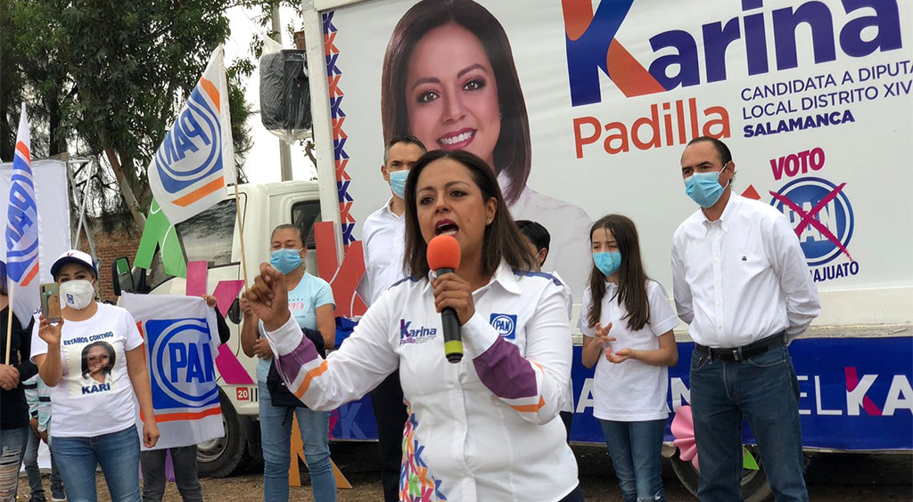 “Vamos a recuperar Salamanca”, asegura Karina Padilla en su cierre de campaña