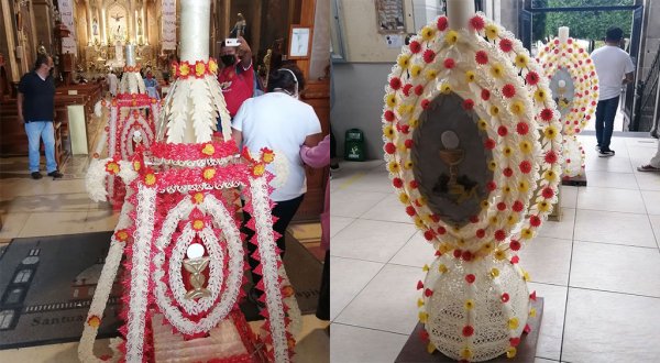 No olvidan sus tradiciones: festejan el Corpus Christi en Salamanca