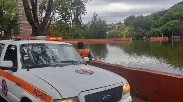 Presa de la Olla alcanza su máximo nivel tras las fuertes lluvias