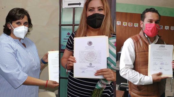 Alcaldes y diputada electos del Sureste de Guanajuato reciben constancia de mayoría