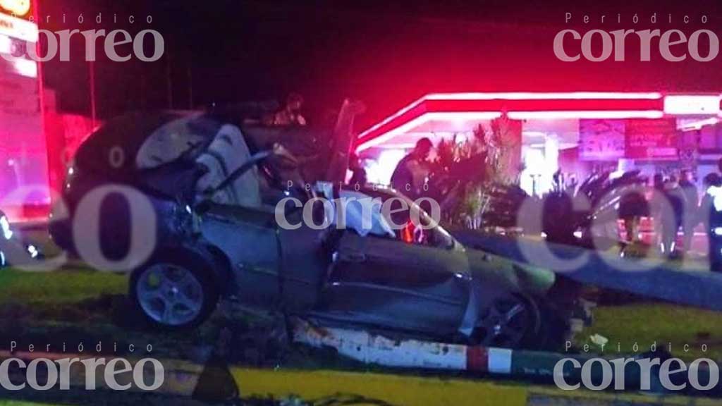 Aparatoso accidente en Moroleón deja a dos muertos, uno de ellos menor de edad