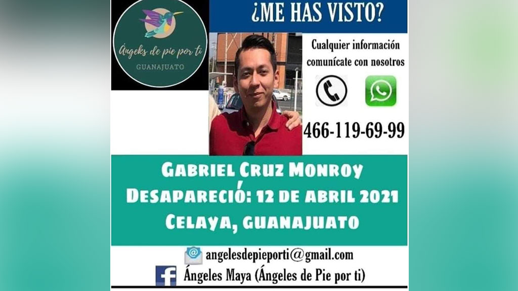 Buscan desde hace dos meses a Gabriel Cruz, desaparecido en Celaya