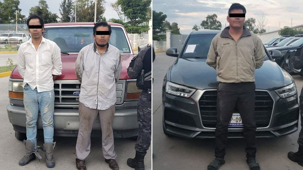 Detienen a tres y recuperan vehículos con reporte de robo en Celaya